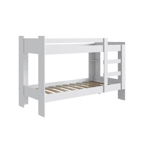 Cama Beliche 100% Mdf com Pintura Uv Branco Acetinado B63 Nova Móbile