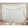 Bandô Voil Pérola Cortina Decoração Para Varão 2,5 Metros - 1