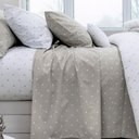 Ver imagem 4 de Jogo de Cama Duplo Casal 4 Peças Percal 180 Fios Petit Fendi Sonhare Prata - Sultan