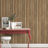 Papel de Parede Amadeirado Painel Madeira Ripado Rústica Lavável - 1