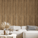 Ver imagem 3 de Papel de Parede Amadeirado Painel Madeira Ripado Rústica Lavável