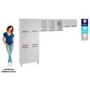 Ver imagem 5 de Cozinha Modulada Completa Mirage New 3 Peças (2 Armários + 1 Paneleiro) CPT114 Branco/Preto -