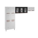 Ver imagem 3 de Cozinha Modulada Completa Mirage New 3 Peças (2 Armários + 1 Paneleiro) CPT114 Branco/Preto -