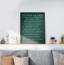 Ver imagem 2 de Quadro Decorativo Moldura Preta 30x40cm Regras da Casa