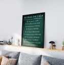 Ver imagem 1 de Quadro Decorativo Moldura Preta 30x40cm Regras da Casa