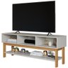Rack para Tv Sala Quarto Home Balcão Bancada Mdf 135cm Branco Off White Nature Tóquio Permobili - 5