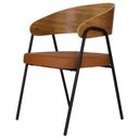 Ver imagem 1 de Poltrona Aero Cadeira Decorativa Com Apoio Caramelo Overseas