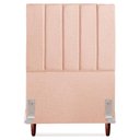 Ver imagem 5 de Cabeceira Solteiro 100 Cm com Frame Carla Linho Rose Artte