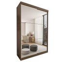 Ver imagem 2 de Guarda-roupa Solteiro 2 Porta de Correr e 6 Espelhos Lila - Freijó