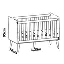 Ver imagem 3 de Jogo de Quarto para Bebê Completo 2 Portas Théo New Rosa Fosco com Madeira - Reller