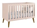 Ver imagem 2 de Jogo de Quarto para Bebê Completo 2 Portas Théo New Rosa Fosco com Madeira - Reller