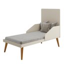 Ver imagem 6 de Jogo de Quarto Infantil Isis Cômoda 1 Porta e Berço Areia/savana Pés Retrô P/ Quarto de Bebê Reller