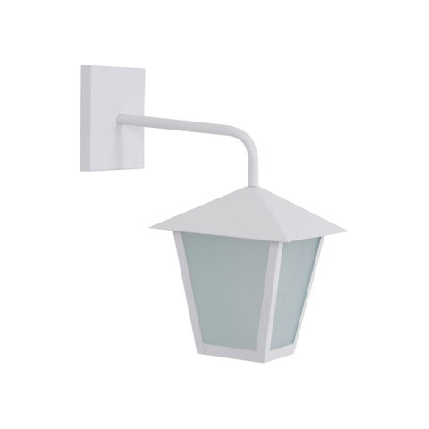 LUMINÁRIA PAREDE ARANDELA COLONIAL QUADRADA BRANCO  - 1480/AR BR