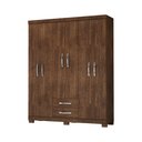 Ver imagem 1 de Roupeiro 149cm 6 Portas 2 Gavetas sem Espelho - Ssx Multicoisas