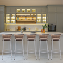 Ver imagem 6 de Kit 5 Banqueta Bistro para Cozinha Junco Cappuccino Àrea Gourmet Balcão Bancada bares Churrasqueira