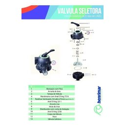 Válvula Seletora E Junta De Vedação Henrimar - 9