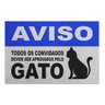 Capacho em Vinil Aprovados Pelo Gato - 60 x 40cm - 1