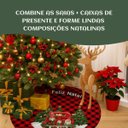 Ver imagem 4 de Saia Tapete Base Árvore de Natal Modelo 5 Decoração Papai Noel Enfeite Natalino Luxo Luvinco