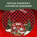Ver imagem 3 de Saia Tapete Base Árvore de Natal Modelo 5 Decoração Papai Noel Enfeite Natalino Luxo Luvinco