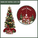 Ver imagem 2 de Saia Tapete Base Árvore de Natal Modelo 5 Decoração Papai Noel Enfeite Natalino Luxo Luvinco
