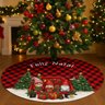 Saia Tapete Base Árvore de Natal Modelo 5 Decoração Papai Noel Enfeite Natalino Luxo Luvinco - 7