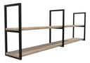 Ver imagem 2 de Prateleira Estilo Industrial Moderna para Sala 60x50 Mdf