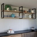 Ver imagem 4 de Prateleira Estilo Industrial Moderna para Sala 60x50 Mdf