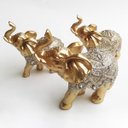 Ver imagem 4 de Trio Elefantes Decorativo Resina Indiano Sabedoria Sorte decoração estatueta Top