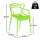 Ver imagem 5 de Kit 2 Cadeiras Allegra - Verde