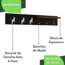 Ver imagem 3 de Porta Chaves De Parede Porta Chaveiro Organizador P.M.C.C