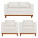 Ver imagem 1 de Kit Sofa 2 Lugares e 2 Poltronas Europa Bouclé - Doce Sonho Móveis
