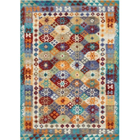 Tapete Egipcio Lahore Kilim 02 Multi 0,60x1,20 Abdalla