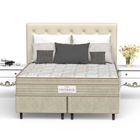 Colchão King Mola Ensacada Prodormir Outback New Bege