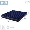 Colchão Inflável Casal King 203cm X 183cm Dura Beam Downy Aveludado 272kg com Bomba Manual Intex - 7