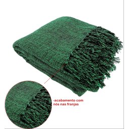 Kit 2 Mantas para Sofá Tipo Manta Capa de Sofá 2,40 X 1,80 Várias Cores:verde Mesclado - 2
