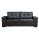Ver imagem 3 de Sofá de Couro 3 Lugares Londres 206cm M06 Cor Preto 450 - Amarena Móveis