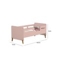 Ver imagem 2 de Cama Infantil Juvenil Cecília Montessoriana de Mdf com Pés de Madeira + Colchão D18