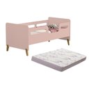 Ver imagem 1 de Cama Infantil Juvenil Cecília Montessoriana de Mdf com Pés de Madeira + Colchão D18