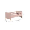Cama Infantil Juvenil Cecília Montessoriana de Mdf com Pés de Madeira + Colchão D18 - 3