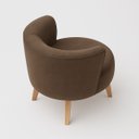 Ver imagem 6 de Kit 2 Poltronas para Sala Pequena Base em Madeira Suporta 120 Kg Tecido Veludo Premium