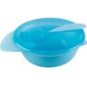 Prato Bowl com Tampa e Colher Azul - Buba - 1