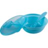 Prato Bowl com Tampa e Colher Azul - Buba - 2