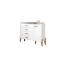 Ver imagem 2 de Gaveteiro Infantil Quarto de Bebê Iris Retro- Pés de Madeira:branco