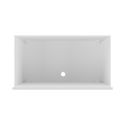 Armário de Cozinha Nicho para Microondas 70 Cm Veneza Gw Multimóveis Mp3737 Branco - 5