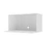 Armário de Cozinha Nicho para Microondas 70 Cm Veneza Gw Multimóveis Mp3737 Branco - 3