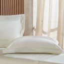 Ver imagem 4 de Jogo de Cama Casal 4 Pçs Ricamo 300 Fios 100% Algodão 140x190x30cm Salvia