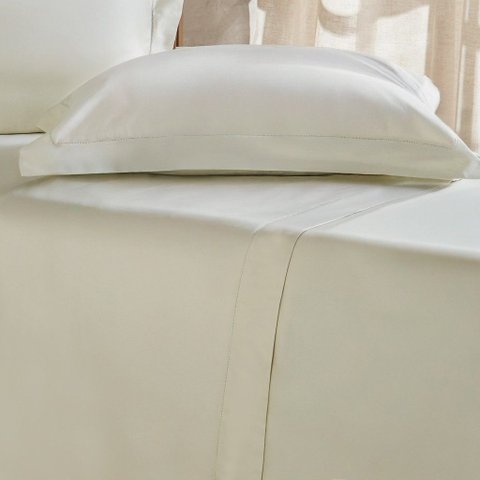 Jogo de Cama Casal 4 Pçs Ricamo 300 Fios 100% Algodão 140x190x30cm Salvia