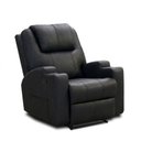 Ver imagem 3 de Poltrona do Papai Reclinável Corano Premium Black Executivo Porta Copos Sala