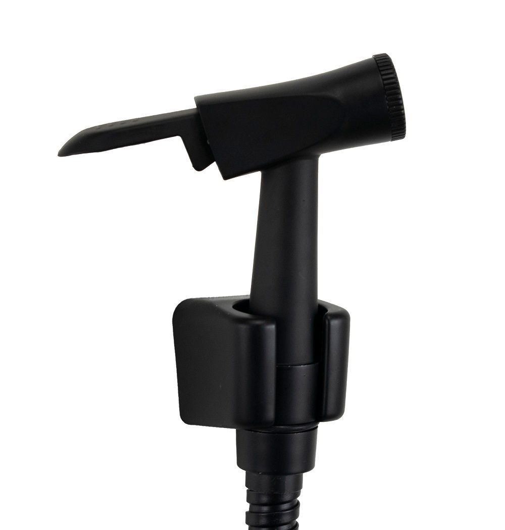 Ducha Chuveiro Preto Autolimpante em Abs com Chuveirinho Metal - 7