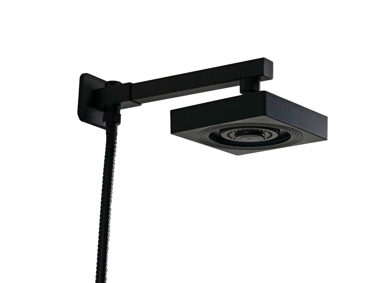 Ducha Chuveiro Preto Autolimpante em Abs com Chuveirinho Metal - 3
